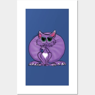 Pretty-Pretty Purple Kitty Posters and Art